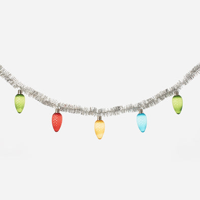180 Degree 22.5 Lit Pinecone Garland