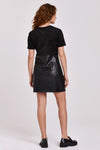 Another Love Valencia Mix Media Leather Dress
