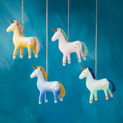 Glitterville Unicorn Friends Ornament
