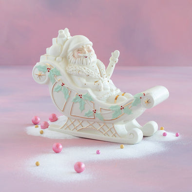 Glitterville Papa Noel in Sleigh