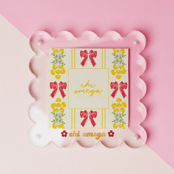 The Darling Effect Chi Omega Acrylic Picture Frame