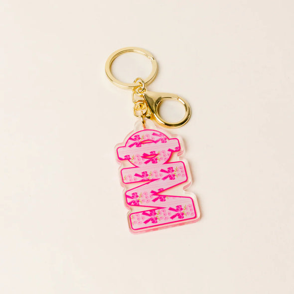 The Darling Effect Phi Mu Oh So Fancy Letter Acrylic Keychain