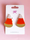 Candy Corn Acrylic Statement Stud Earring
