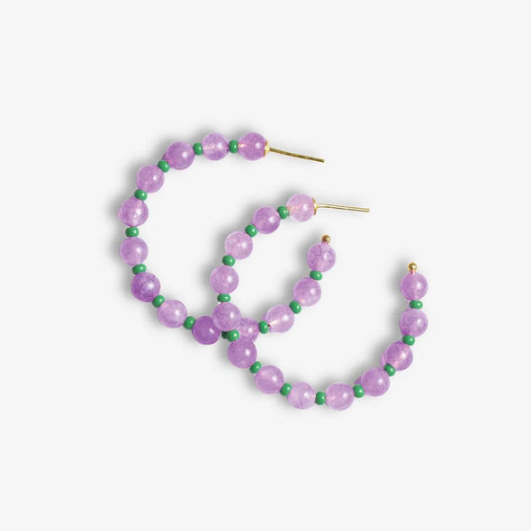 Ink + Alloy Angela Hoops- Lilac