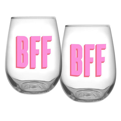 Slant BFF Stemless Wine Glass