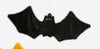 180 Degree Flocked Bat Ornament