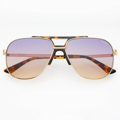 Freyers Logan Sunrise Acetate Aviator Unisex Sunglasses