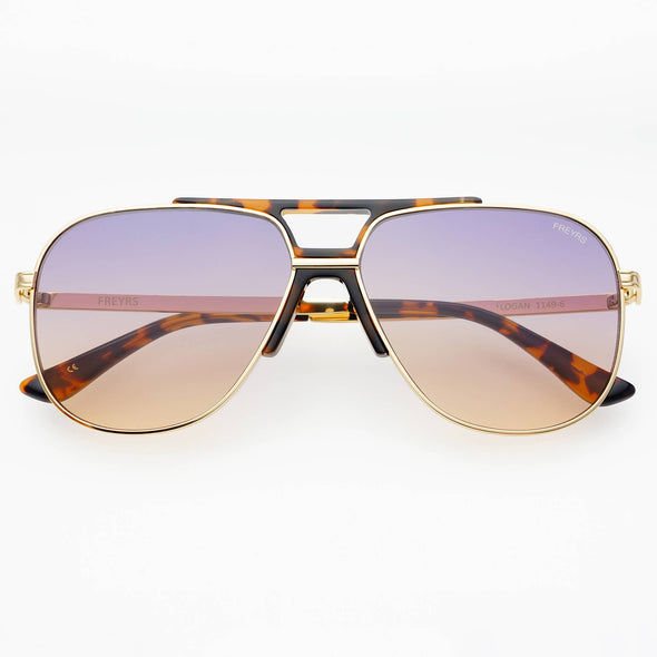 Freyers Logan Sunrise Acetate Aviator Unisex Sunglasses