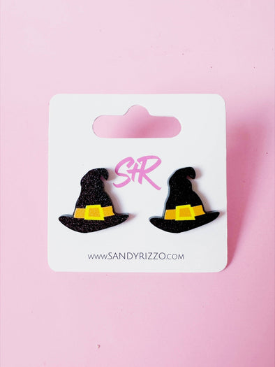 Witch Hat Acrylic Stud Earring