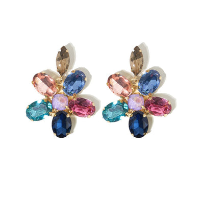 Ink + Alloy Dahlia Rainbow Drop Earrings