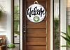 DK Designs White Welcome Door Hanger