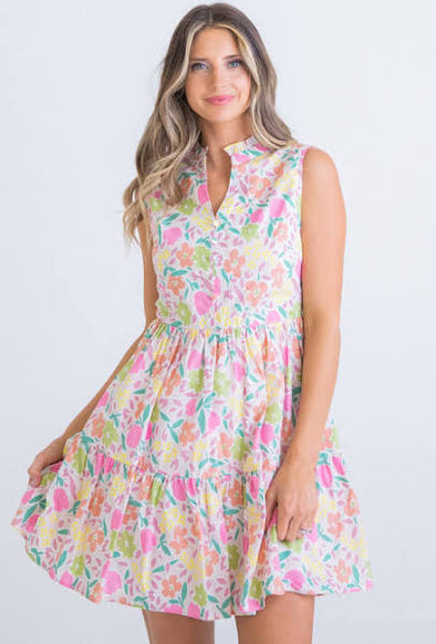 Karlie Pastel Floral Dress