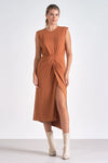 Elan Burnt Orange Sleeveless Dress