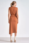 Elan Burnt Orange Sleeveless Dress