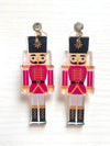 Acrylic Print Christmas Nutcracker Earrings
