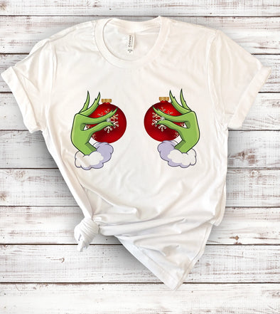 Grinch Ornament Graphic Tee
