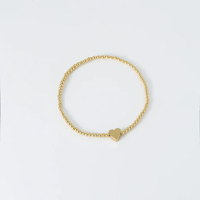 Coastal Grit Island Girl Heart of Gold Bracelet