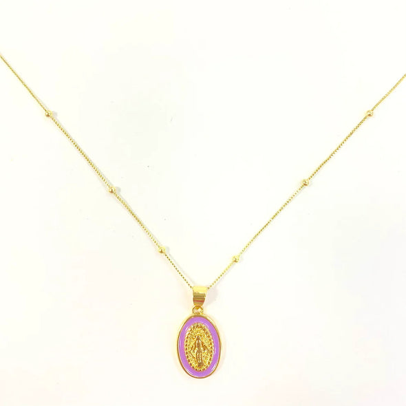 Coastal Grit Saving Grace Necklace- Lavender