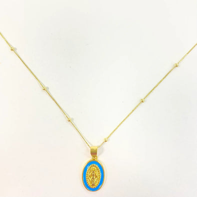 Coastal Grit Saving Grace Necklace - Blue