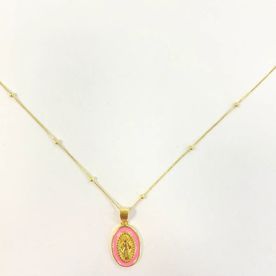 Coastal Grit Saving Grace Necklace - Pink