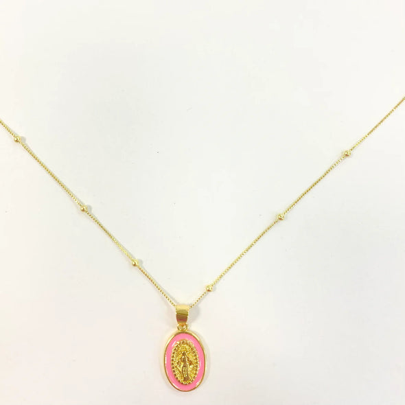 Coastal Grit Saving Grace Necklace - Pink
