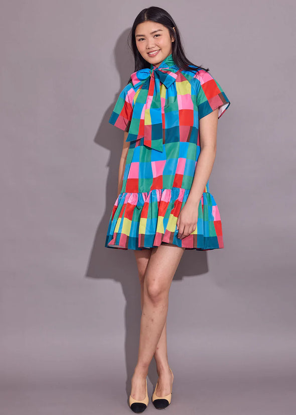 Alden Adair Holiday Check Willa Dress