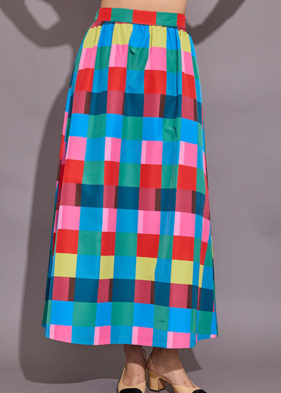 Alden Adair Holiday Check Daphne Skirt