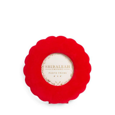 Shiraleah Elle 4x4 Round Red Picture Frame