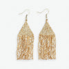 Ink+Alloy Lexie Solid Beaded Fringe Earrings Gold