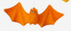 180 Degree Flocked Bat Ornament