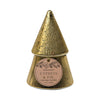 Paddywax Gold Ribbed Mercury Stacked Tree Candle - Cypress