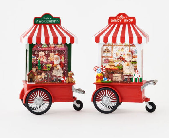 Swirly Glitter Santa Workshop/Candy Shop Lantern