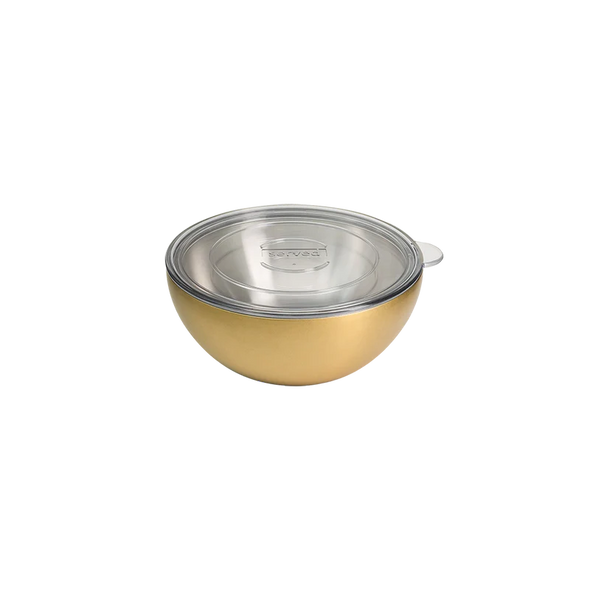 Served Vacuum-Insulated Small Serving Bowl- Golden