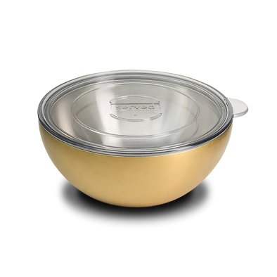 Served Vacuum-Insulated Large Serving Bowl- Golden