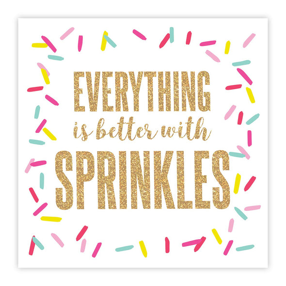 Slant Everything is Better with Sprinkles Napkins