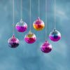 Glitterville Swirl ball in a ball ornament