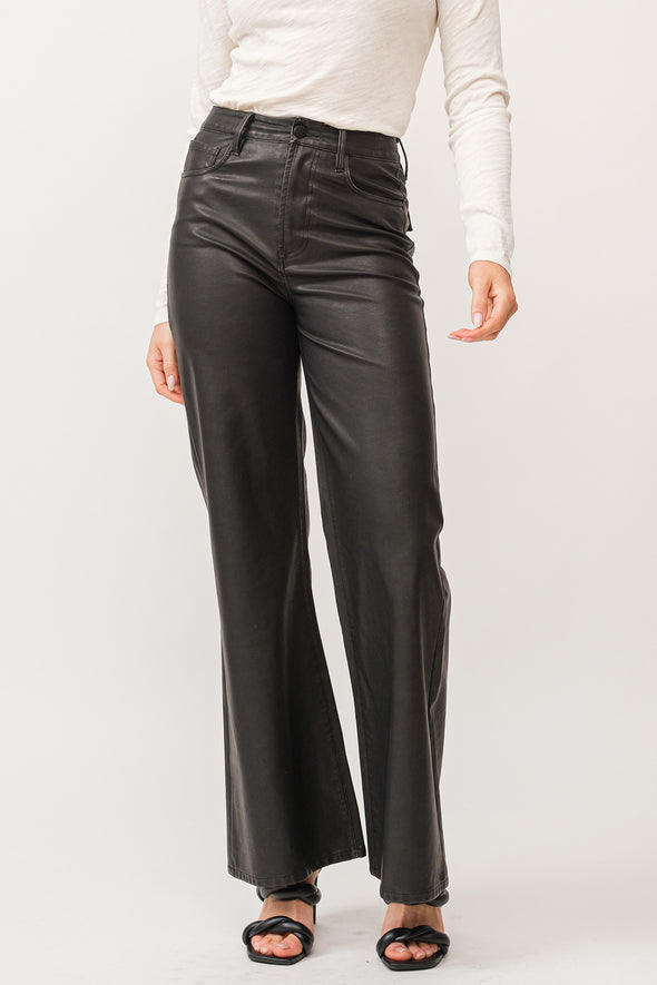 Dear John Smoked Charcoal Fiona Leather Pants