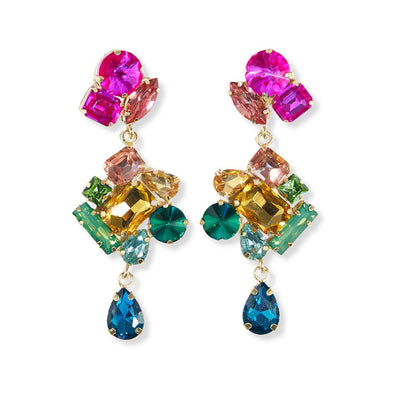 Ink + Alloy Vivianne Rainbow Dangle Earrings