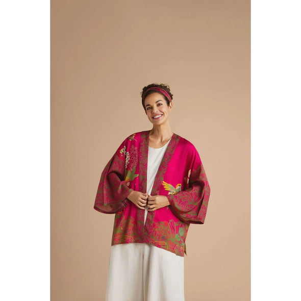 Powder Hummingbird Kimono Jacket