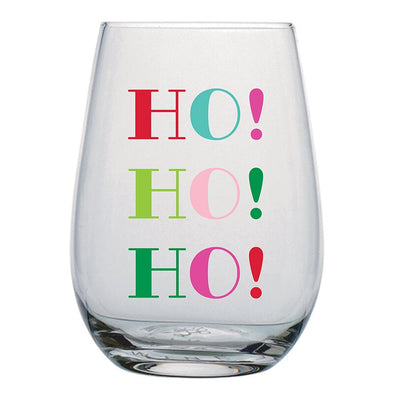 Wine Glass - Ho! Ho! Ho!