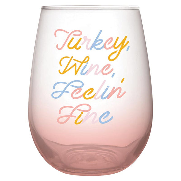 Turkey Wine Fine Stemless Wine Glass