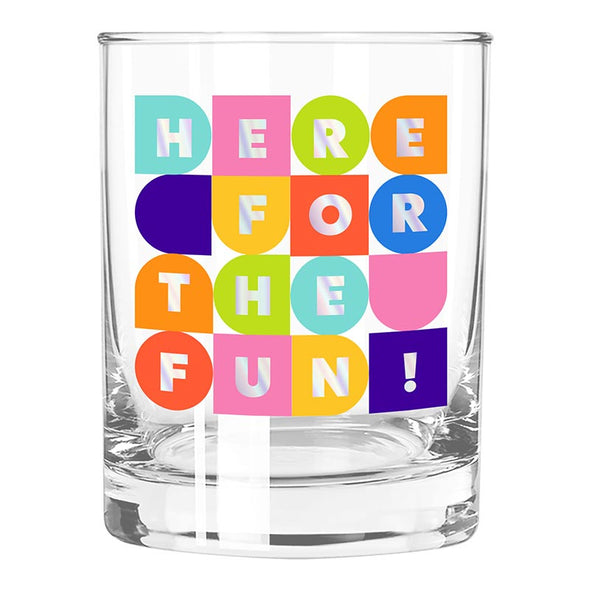 Slant Here For The Fun Glass