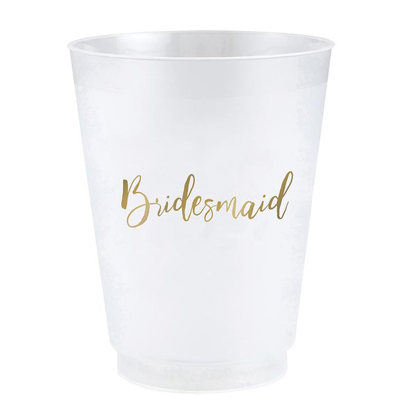 Slant Bridesmaid Party Cups