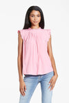 Clarin Button Back Top