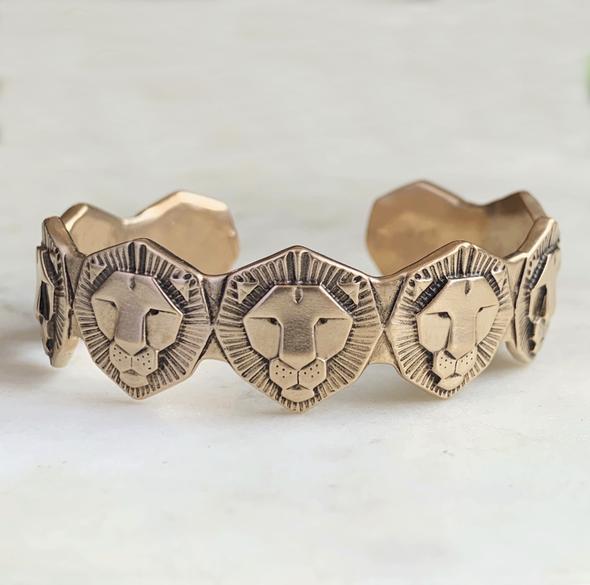 Mimosa Handcrafted Lion Cuff Bracelet | Mimosa Handcrafted | Wanderlust By Abby