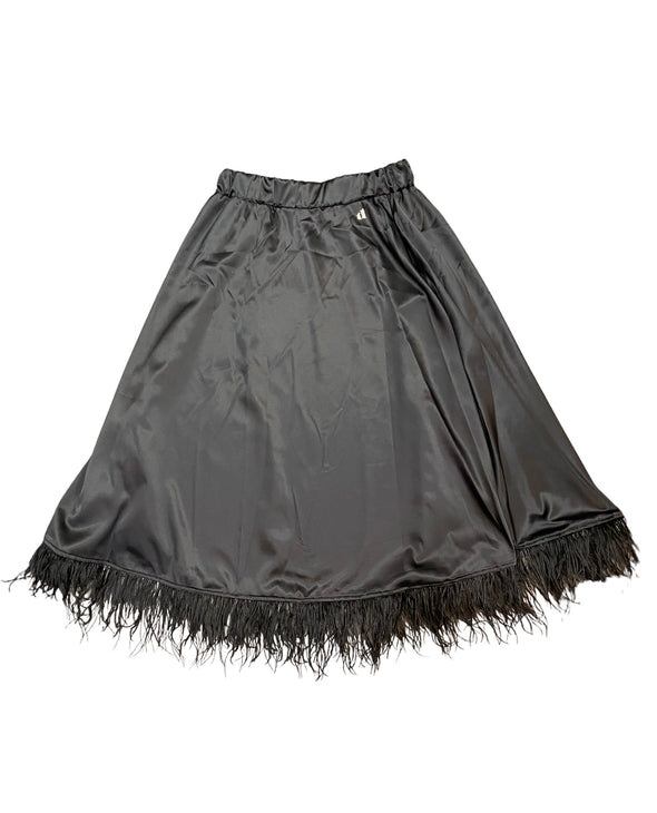 Dixie Satin Feather Skirt