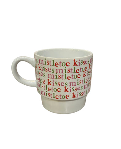 Slant "Mistletoe Kisses" Mug