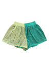 QOS Teal/Pale Green Active Rhinestone Shorts