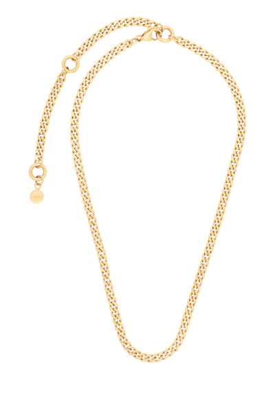 Wanderlust + Co Chunky Curb Gold Chain Necklace