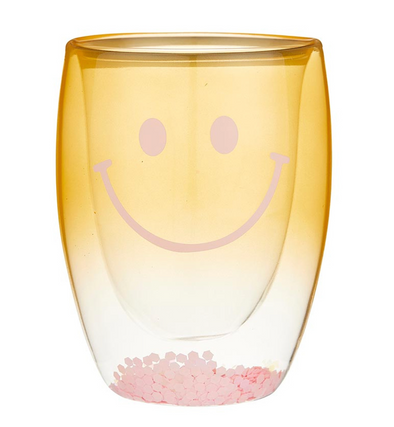 Slant Smile Stemless Wine Glass